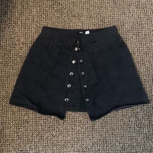 Black jean skirt